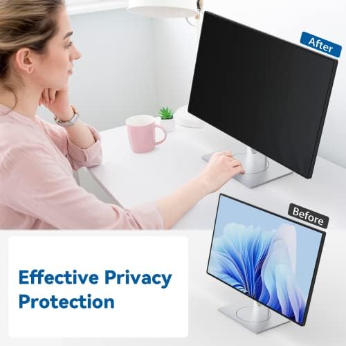 IPROKKO 22 Inch Computer Privacy Screen Filter for 16:10 Aspect Ratio, Anti Blue Light Glare Removable Screen Protective Film