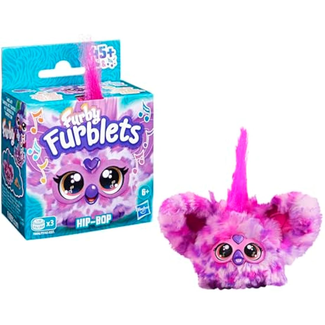 Furby Furblets Hip-Bop Mini Electronic Plush Toy, Pink