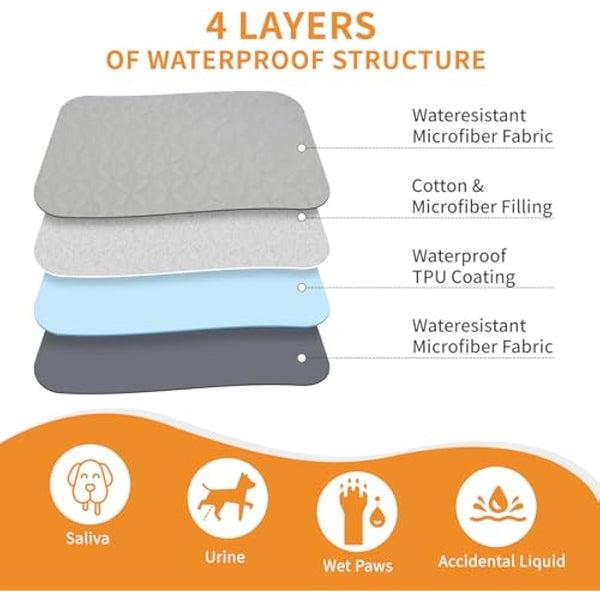 PICK FOR LIFE Waterproof Dog Blanket For Bed, 172×208cm Dog Blankets Washable Soft Reversible Puppy Blankets Anti Scratches Dirty for Bed Sofa Furniture