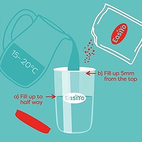 EasiYo Yogurt 8 Sachet Pack | EasiYo Everyday Mixed Pack | 2 x Banana 2 x Mango 2 x Raspberry 2 x Vanilla | Each Sachet Makes 1kg of Yoghurt