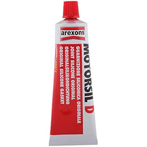 AREXONS MOTORSIL D ORGINAL RED MOTOR PASTE 60 g Silicone Gasket Gasket High Temperature Engine Sealant Putty for Engine Gaskets Resistant Vibration Absorption Easy Removal