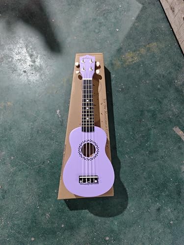 ADM Soprano Ukulele Set for Kids and Beginners, Ukulele Starter Kit with Bag, Clip-On Tuner, Rainbow Strings, Colourful Strap, Plectrum, Fingerboard Sticker, Chord Card (Dark Blue)