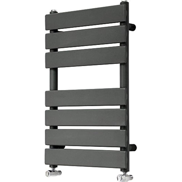 NRG 650x400 Flat Panel Heated Towel Rail Bathroom Rad Radiator Anthracite