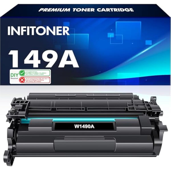 INFITONER 149A No Chip Toner Cartridge Replacement for HP 149A W1490A W1490X 149X H1490AT Laser Pro 4002DW 4002DN 4102FDW 4102FDN 4102D - Black, 1-Pack