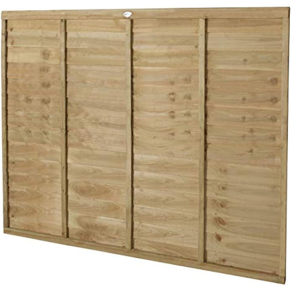 Forest Garden 6ft x 5ft (1.83m x 1.52m) Pressure Treated Superlap Fence Panel (Pack of 3)