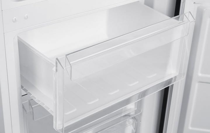 Teknix FFH1825WB 55cm Freestanding 50/50 Fridge Freezer - 256 Litre Capacity - Total No Frost - Non-plumbed Water Dispenser - Black, H182.5 x W55 x D56.2 (cm)