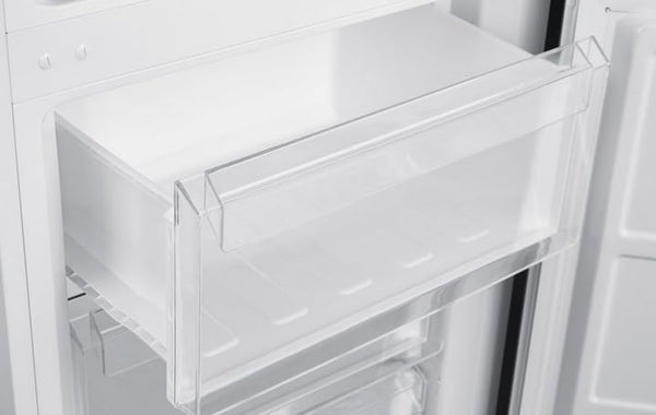 Teknix FFH1825WB 55cm Freestanding 50/50 Fridge Freezer - 256 Litre Capacity - Total No Frost - Non-plumbed Water Dispenser - Black, H182.5 x W55 x D56.2 (cm)