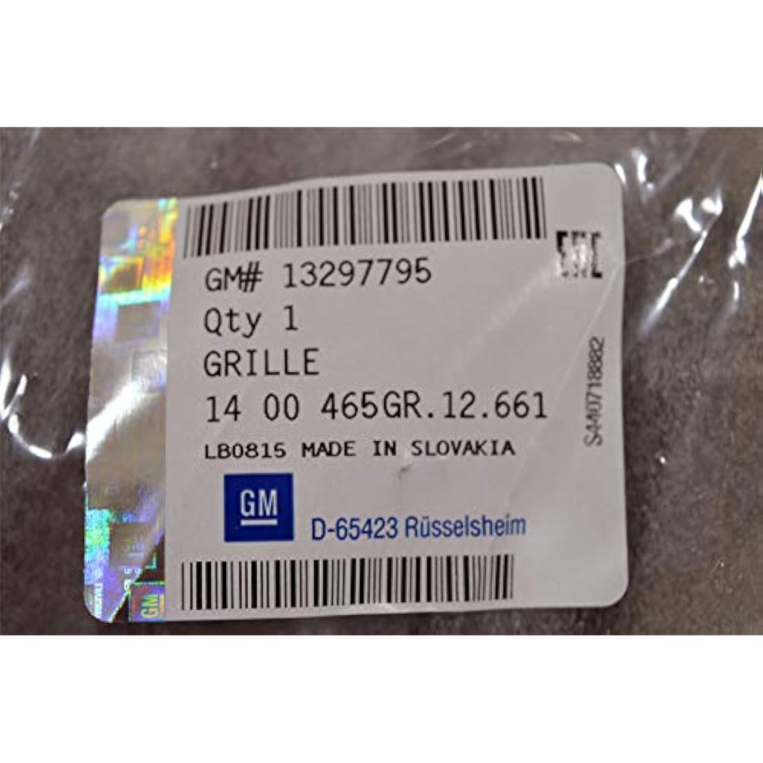 LSC 13297795 : GENUINE Front Lower Radiator Bumper Grille - NEW from LSC