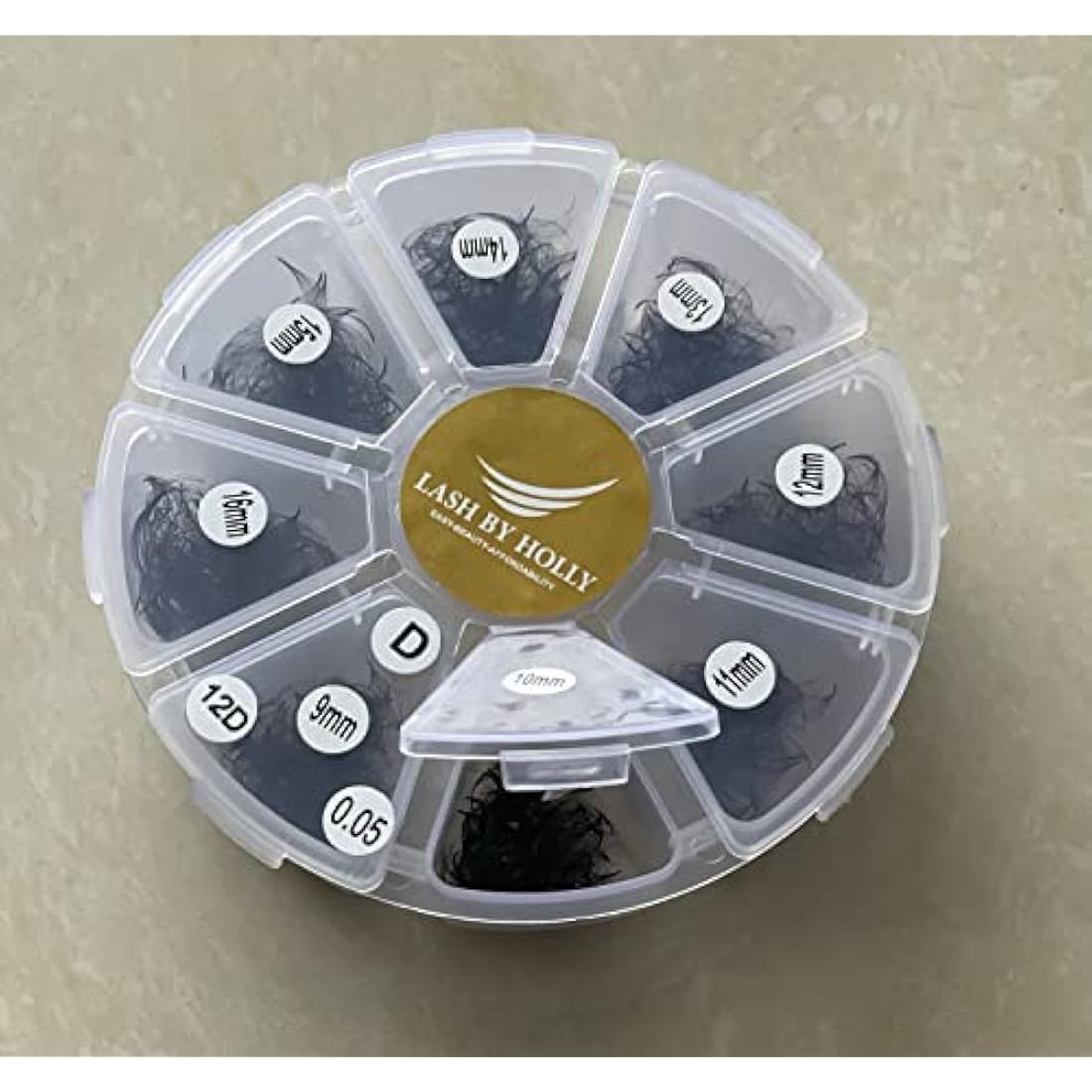 800 FANS LASH BY HOLLY PRE-MADE HAND MADE LASH FANS- MIX LENGTHS 9-15MM.… (14D800FAN-D)