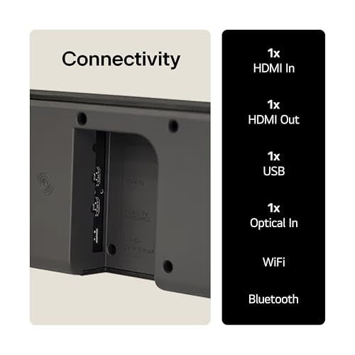 LG USC9S Bluetooth Soundbar for TV with Dolby Atmos & Wireless Subwoofer 3.1 channel