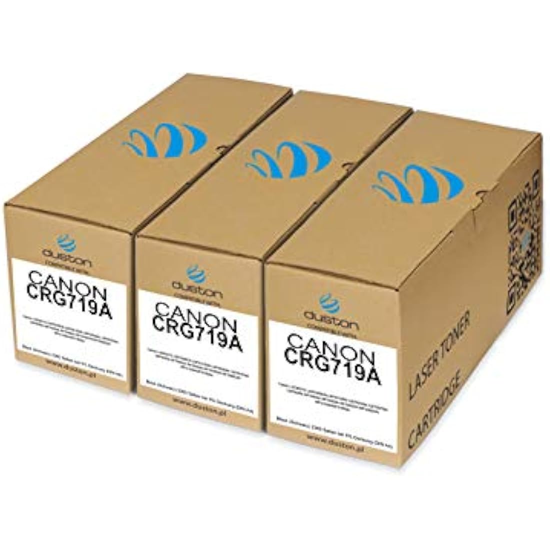 3x CRG719A, 3479B002 Regenerated black toner cartridge Duston, compatible with Canon LBP251dw 252dw 253x 6300dn 6310dn 6650dn 6670dn 6680x MF411dw 416dw 418x 419x 5840dn 5880dn 5980dn 6140dn