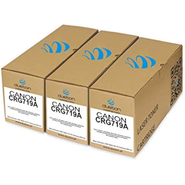 3x CRG719A, 3479B002 Regenerated black toner cartridge Duston, compatible with Canon LBP251dw 252dw 253x 6300dn 6310dn 6650dn 6670dn 6680x MF411dw 416dw 418x 419x 5840dn 5880dn 5980dn 6140dn