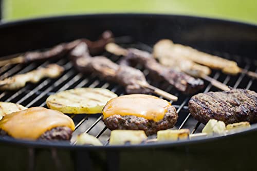 Weber Original Kettle Charcoal Grill, Ø 57cm Grill Area, BBQ Grill with Porcelain-Enamelled Lid & Bowl, Lid Thermometer, One-Touch Cleaning System - Black (14101004)