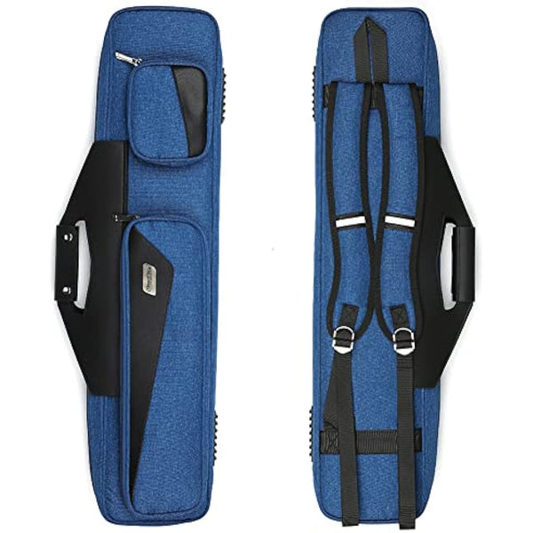 MangoRun Pool Cue Case 4x4 with Backpack Straps Carrying Case for 4 Pool Cues
