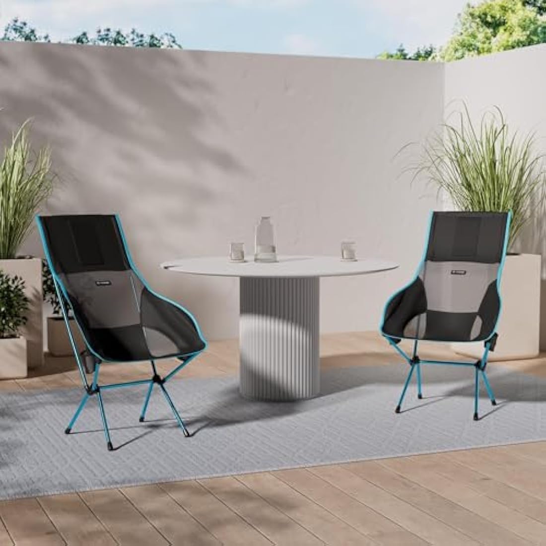 Helinox Savanna High-Back Collapsible Camp Chair, Black