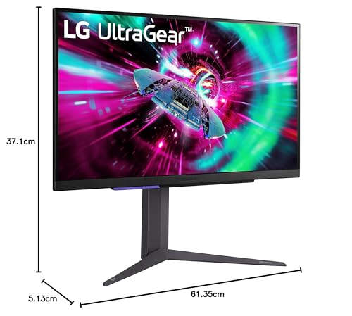 LG UltraGear G8 Gaming Monitor 27G850A – 4K UHD Nano IPS 27 inch, Dual-Mode 240Hz / 480Hz, 1ms (GtG), AMD FreeSync Premium Pro, DisplayHDR 600, DP 2.1, HDMI 2.1, Black