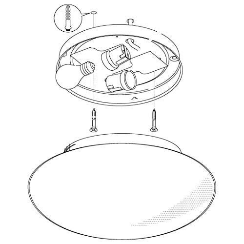 EGLO Roof Light, Metal, E27, White