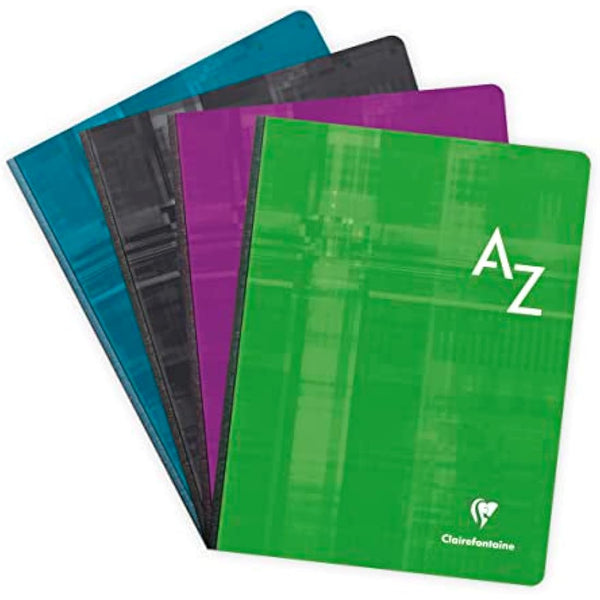 Clairefontaine 9649C Lot de 5 Répertoires Brochures Dos Toilé - 17x22 cm - 192 Pages Petits Carreaux - Papier Blanc 90 g - Couverture Carte Pelliculée - Couleurs Aléatoires