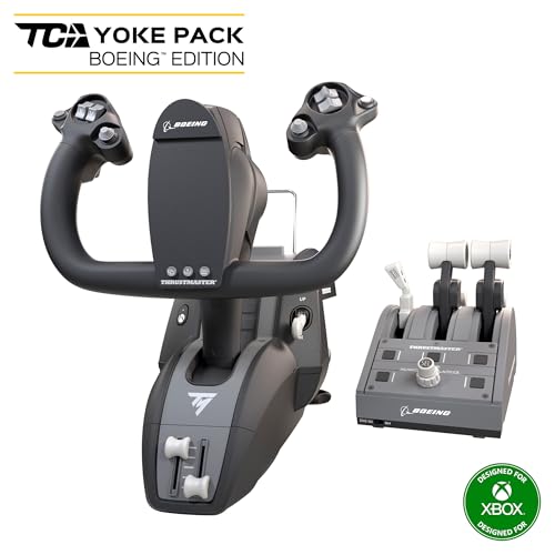 Thrustmaster TCA Yoke Pack - High-Precision Flight Controller and Throttle Quadrant with Official Boeing License for PC and Xbox Series X|S