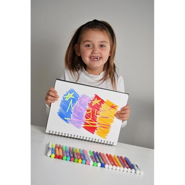 Marvin's Magic - Original x 25 Amazing Magic Marker Pens - Colour Changing Pen Art - Create 3D Lettering or Write Secret Messages - Includes 25 Magic Marker Pens