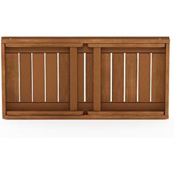 Furinno Patio Folding Tables, Wood, Natural, 104.14 (W) x 42.92 (H) x 45.21 (D) cm