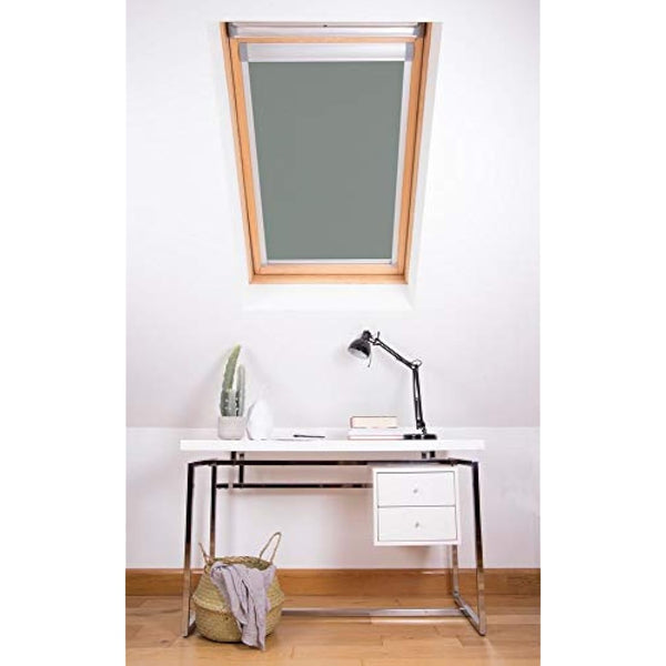 Bloc Skylight Blind for Velux Roof Windows Blockout, Pewter, C04, 73 x 37 cm