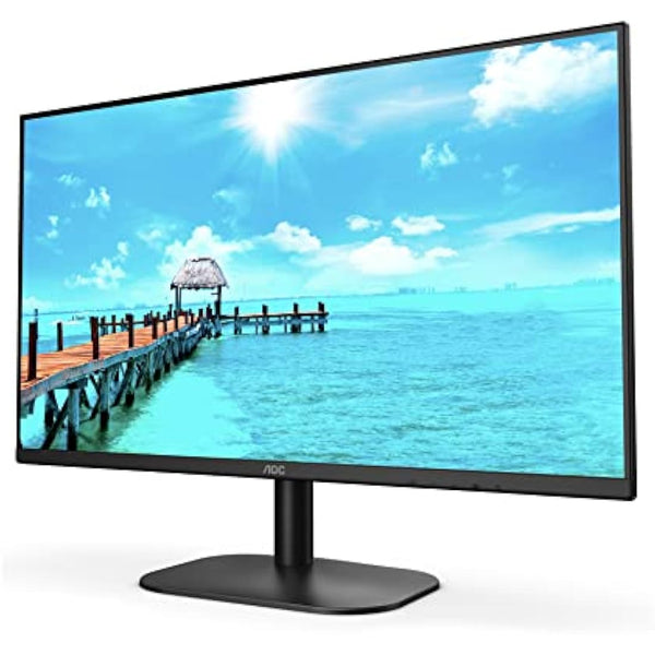 AOC 27B2AM - 27 inch FHD Widescreen Monitor, 4ms, VA Frameless Design, LowBlue Mode, Flicker free, Speakers (1920 x 1080 @ 75Hz, HDMI 1.4 x 1, VGA),Black
