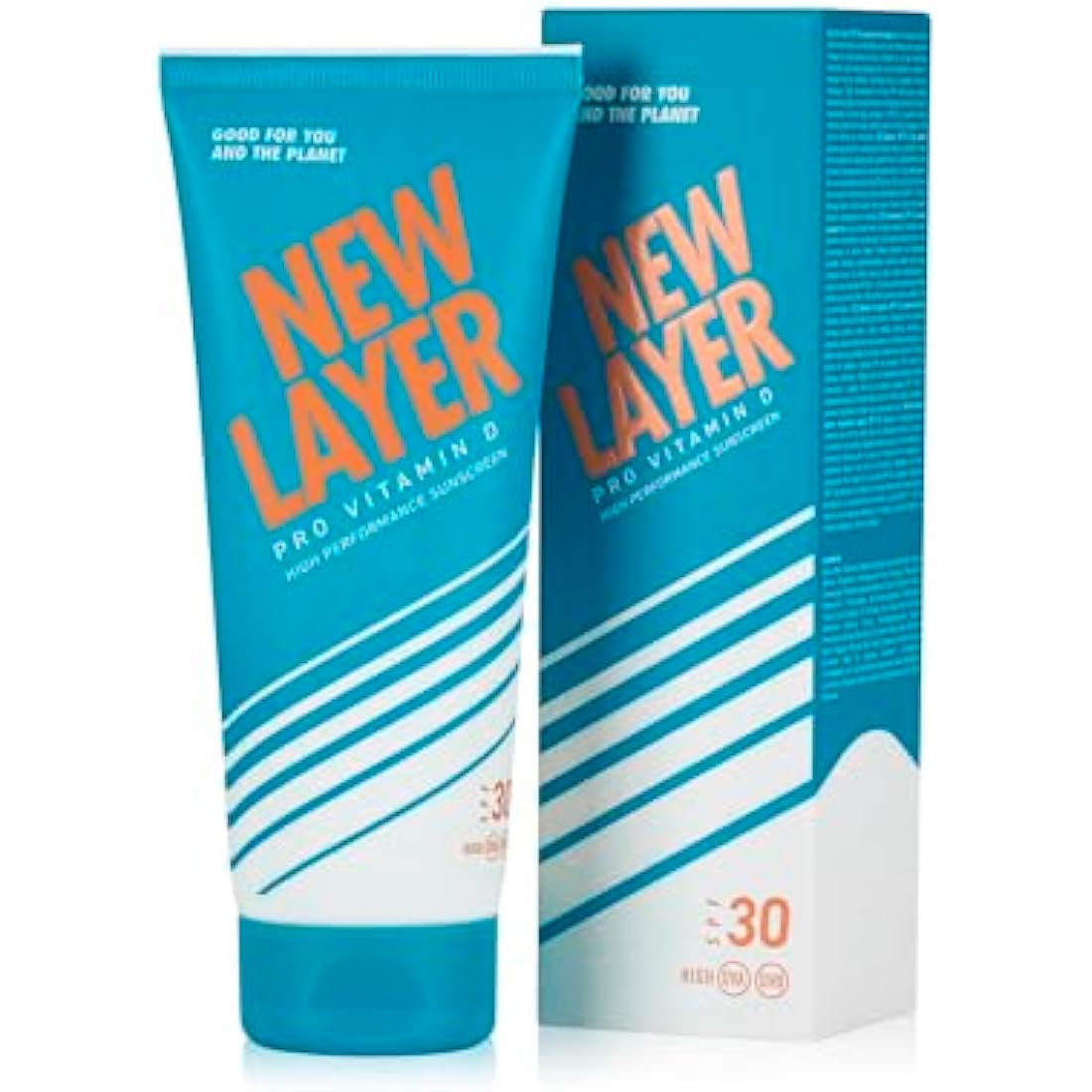 NEW LAYER Sunscreen | SPF 30 | Pro Vitamin D | Fast absorbing | Long lasting | Free of microplastic | Reef-friendly | Free of oxybenzone & octocrylene | Water resistant (200ml)