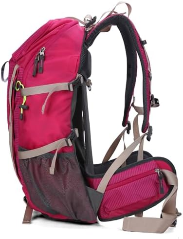 Aoking,Hiking backpack,detachable airflow mesh board,waterproof,SOS whistle,with rain cover