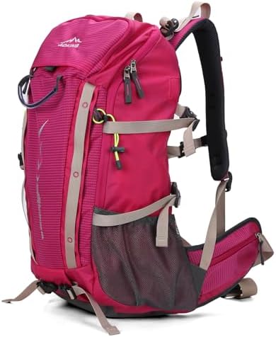 Aoking,Hiking backpack,detachable airflow mesh board,waterproof,SOS whistle,with rain cover