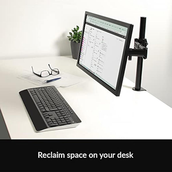 ARCTIC Z1 Basic - Desk Mount Single Monitor Arm, Monitor stand for up to 34"/38" Ultrawide, up to 15 kg (33 lbs) weight, 360° rotation, Easy Monitor adjustment - Black