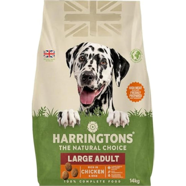 Harringtons Complete Large Breed Dry Adult Dog Food Turkey & Rice 14kg - Made with All Natural Ingredients