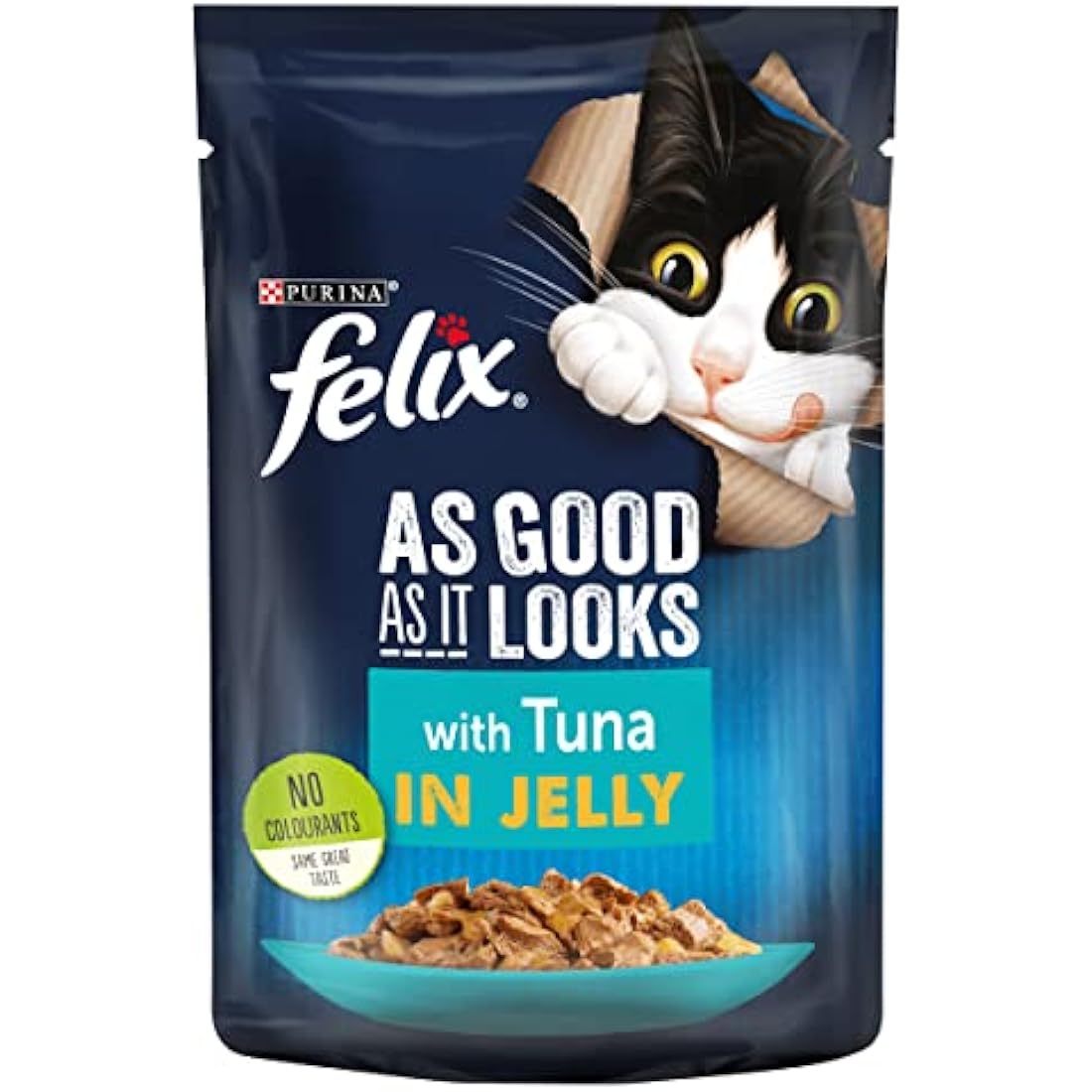 Felix As Good As It Looks Cat Pouches Tuna In Jelly 100g (20 Pouches)