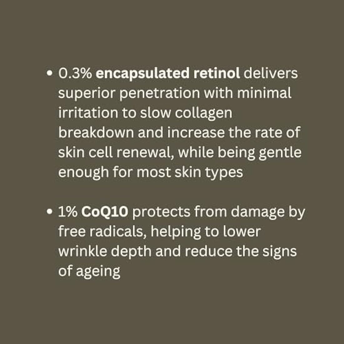 House of Serums No.1 | Premium Retinol Serum 0.3% for Face with 1% Coenzyme Q10 30ml | Anti-Aging Night Skincare Serum | Fights Wrinkles + Blemishes | For Women and Men