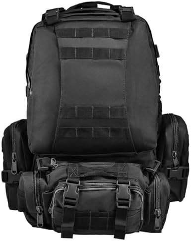 aiGear 55L Military Tactical Backpack | Lightweight Backpack Hiking Daypack | Rucksack with Molle System | for Outdoor Sports Trekking Hiking Travel Camping