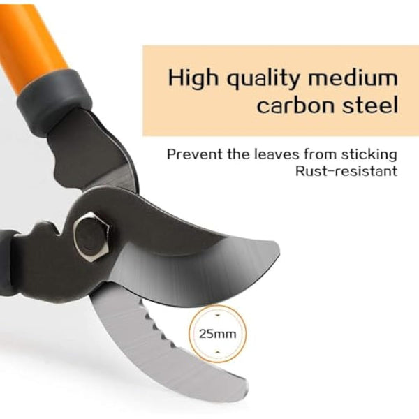 AIRAJ 40cm Tree Loppers,Loppers for Gardening with 3.5cm Cutting Capacity,Bypass Garden Lopper,Garden Shears Tool,Chops Branches Ease,More Power Branch Lopper