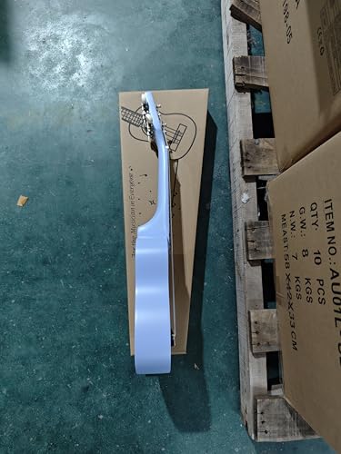 ADM Soprano Ukulele Set for Kids and Beginners, Ukulele Starter Kit with Bag, Clip-On Tuner, Rainbow Strings, Colourful Strap, Plectrum, Fingerboard Sticker, Chord Card (Dark Blue)