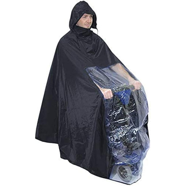 KACIOPOO Multifunctional Rain Poncho Raincoat Universal Waterproof Mobility Scooter Cape Cover, Upgraded Outdoor Reusable Rain Cover for Outdoor Activities,Hiking and Cycling
