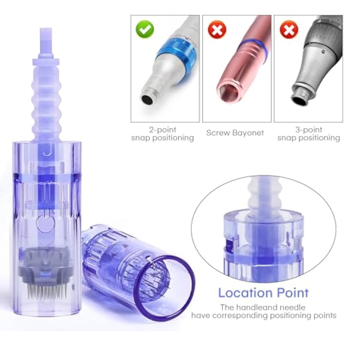 20 Pieces 12 pin Needle Cartridge for Dr.pen A6, Mysweety Microneedles for Electric Derma Microneedle Stamp Pen