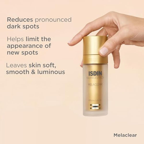 ISDIN Isdinceutics Melaclear, Anti-Spot Facial Serum, 71% Reduction of Spots and Visible Results in 14 days, 30 ml