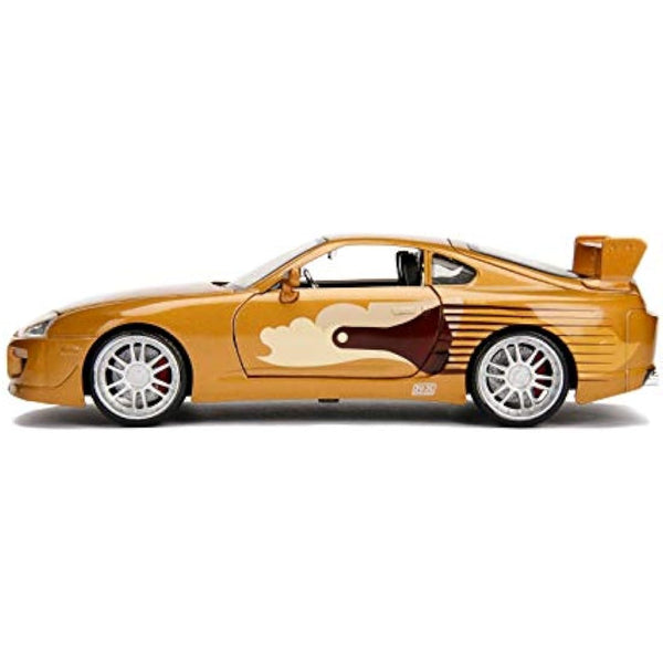 Jada 99540 Toys Fast and Furious 1:24 FF-'95 Toyota Supra diecast Collectible car Vehicle, Gold