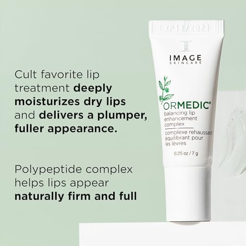 IMAGE Skincare, ORMEDIC pH Balancing Lip Enhancement Complex, Deep Hydration Lip Plumper Peptides for Fuller Lips
