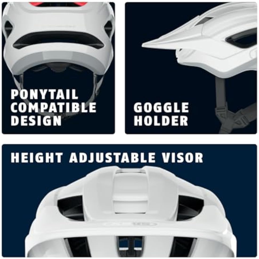 ABUS CliffHanger MTB helmet - bike helmet for demanding trails - with large ventilation openings & TriVider strap system - for men and women