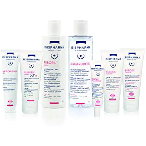 ISISPHARMA RUBORIL Expert S Soothing Anti-Redness Face Cream-Gel 40 ml - With Shea Butter, Camelina Oil - Skincare For Dry and Sensitive Skin - Unscented - Made in France