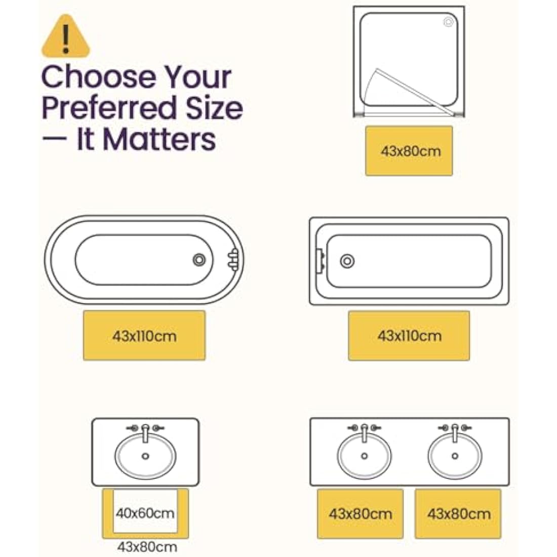 DEXI Non-Slip Bath Mat 40 x 60 cm, Super Absorbent Quick Drying Thin Bathroom Mats for Bathtub Side Floor, Easy to Clean, Turquoise Green