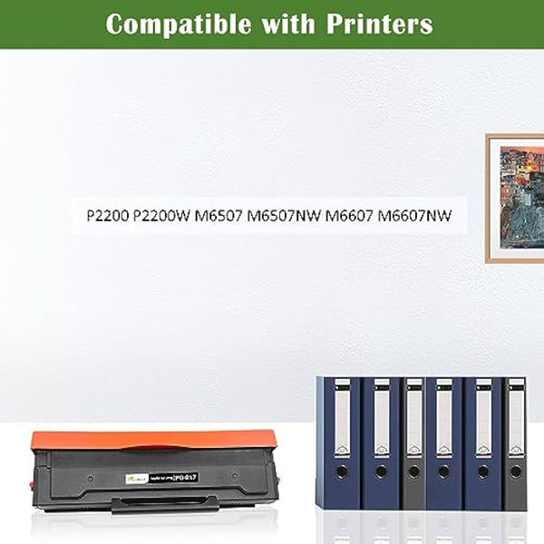 GREENPRINT PG-217 PG217 PG 217 Compatible Toner Cartridges Printing Yield [1600 Pages] for P2200 P2200W M6507 M6507NW M6607 M6607NW Printers (2 * Black)