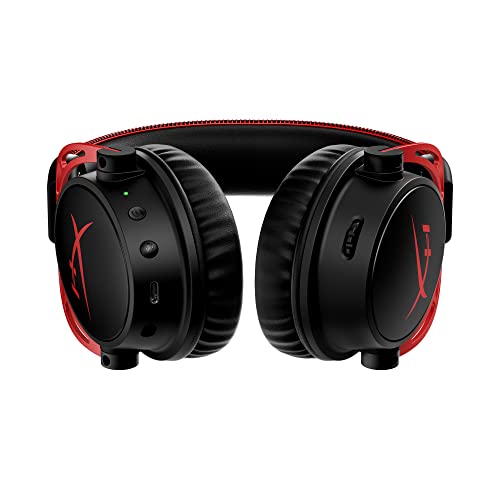 HyperX Cloud Alpha Wireless - Gaming Headset for PC, 300-hour battery life, DTS Headphone:X Spatial Audio, Memory foam, Dual Chamber Drivers, Noise-cancelling mic, Durable aluminium frame