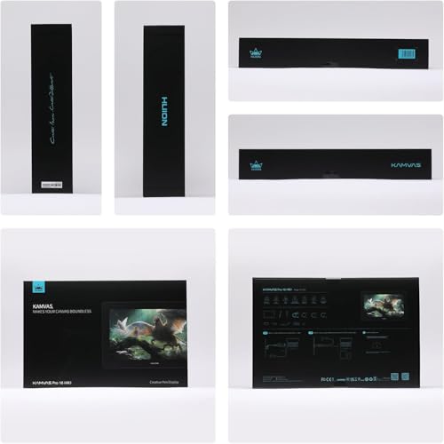 HUION Kamvas Pro 16(4K) UHD Graphic Tablet with Screen, 15.6-inch Monitor Full-Laminated Anti-Glare, Tilt Function 8192 Battery-Free Stylus PW517 for PC, Mac, Android