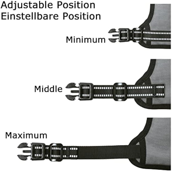 HEELE No Pull Dog Harness, Ex-Large, Release on Neck, Reflective, Adjustable with Front Back 2 Leash Attachments and Soft Padded Control Handle for Walking Training, Grey, XL