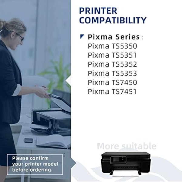 560XL 561XL Ink Cartridges, PG-560 Black & CL-561 Colour XL, High Capacity Replacement Canon 560 561 Ink Cartridges for Pixma TS5350 TS5351 TS5352 TS5353 TS7450 TS7451 (2 Pack)